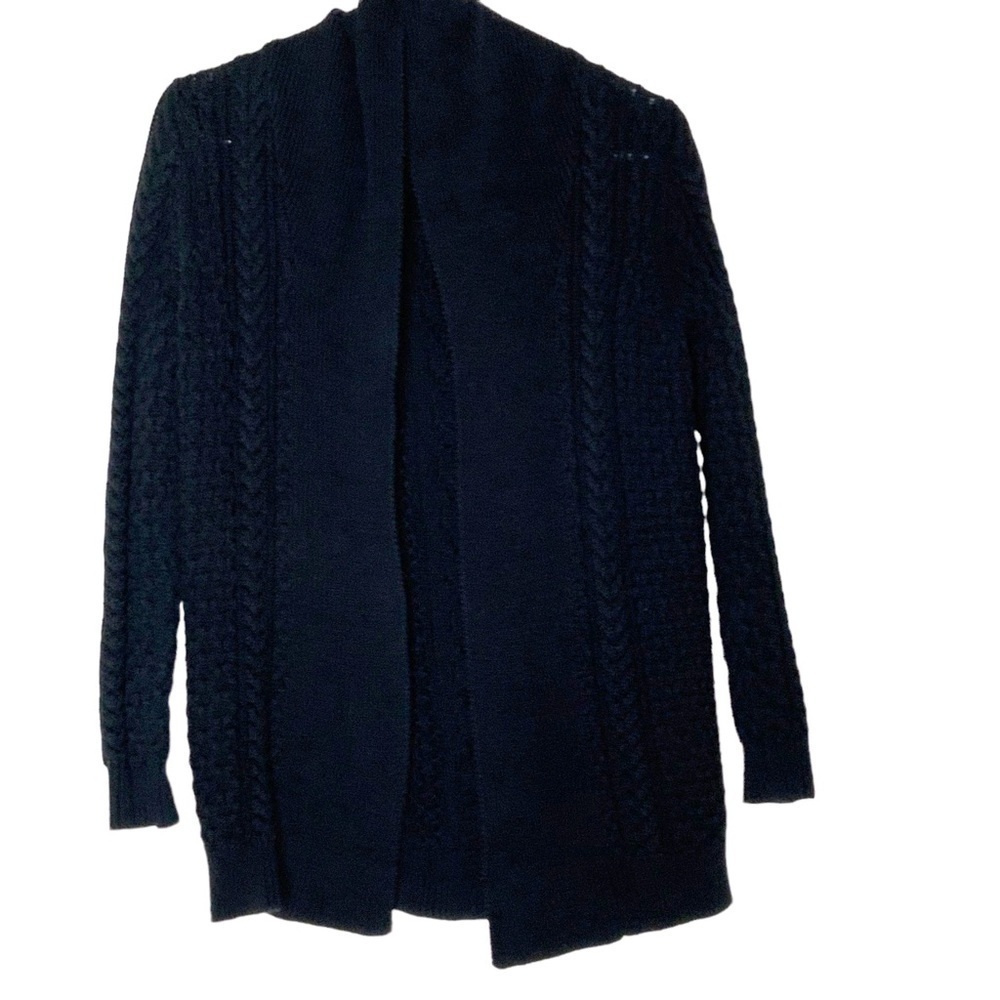 MANGO basics black open front cardigan. Size XS - Picture 1 of 8